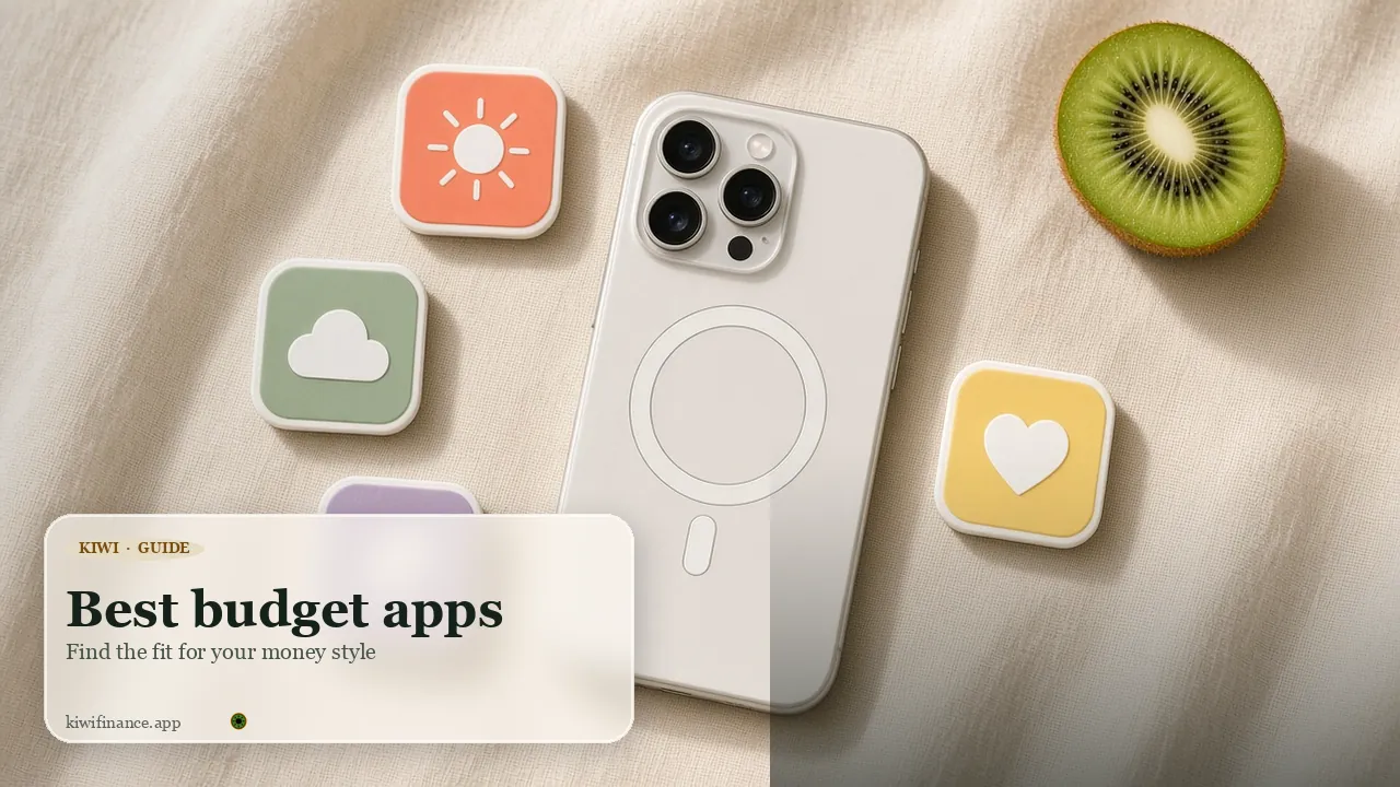Premium phone flat-lay — best budget apps